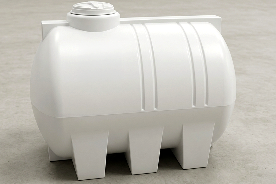 Horizontal polyethylene tanks